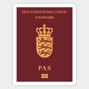 Denmark passport Magnet